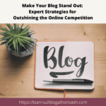 An image of a whiteboard with the word blog on it and a succulent on a table beside it.