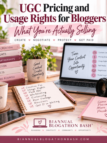 UGC creator workspace representing content pricing, licensing and usage rights